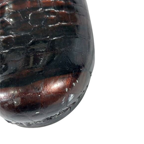 DANSKO! IRIDESCENT BURGUNDY/BLACK CROCO IMPRINT ULTRA COMFY PRO CLOGS! SZ 7.5 - Picture 11 of 12